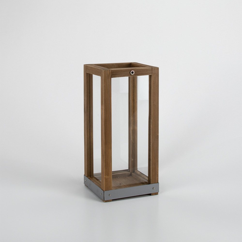 Small Dark Wooden Lantern